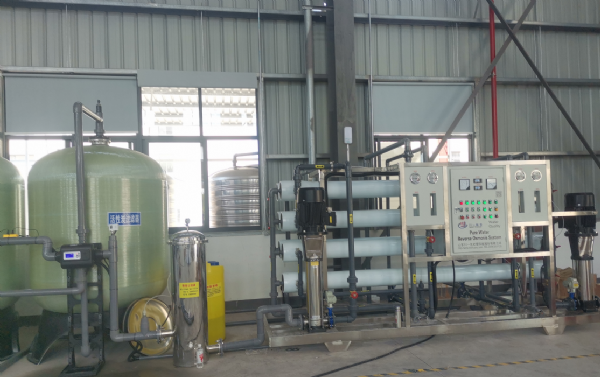 寧波10T雙級反滲透安裝調試完成